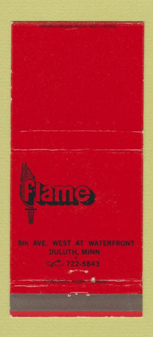 Matchbook Cover - Flame Restaurant Duluth MN 30 Strike