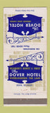 Matchbook Cover - Dover Hotel Dover DE 30 Strike