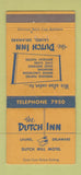 Matchbook Cover - The Dutch Inn Motel Laurel DE 30 Strike