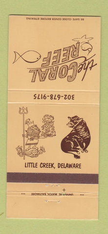 Matchbook Cover - The Coral Reef Little Creek DE 30 Strike