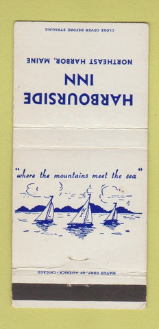 Matchbook Cover - Harbourside Inn Northeast Harbor ME 30 Strike