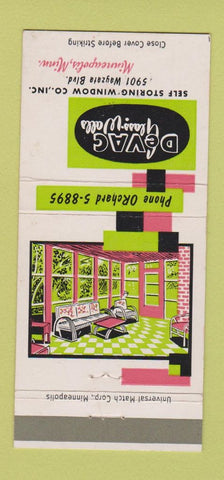 Matchbook Cover - DeVag Glass Walls Minneapolis MN 30 Strike