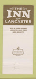 Matchbook Cover - Inn of Lancaster CA 30 Strike
