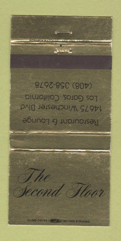 Matchbook Cover - The Second Floor Los Gatos CA 30 Strike