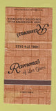 Matchbook Cover - Ramona's Los Gatos CA WEAR 30 Strike