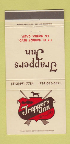 Matchbook Cover - Trappers Inn La Habra CA 30 Strike