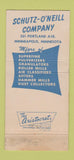 Matchbook Cover - Schultz O'Neill Pulverizers Minneapolis MN 30 Strike