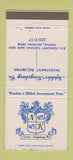 Matchbook Cover - Nephler Kingsbury Investments Pontiac MI 30 Strike