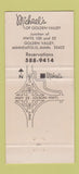 Matchbook Cover - Michael's of Golden Valley Minneapolis MN 30 Strike