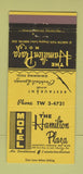 Matchbook Cover - Hamilton Plaza Motel Hamilton OH 30 Strike