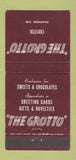Matchbook Cover - The Grotto Chester UK England 30 Strike