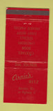 Matchbook Cover - Arnie's Ritz Baraboo WI 30 Strike