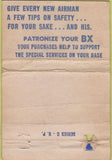 Matchbook Cover - Lackland Air Force Base San Antonio TX POOR 40 Strike