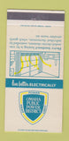 Matchbook Cover - Omaha Public Power District NE 30 Strike