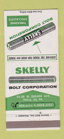 Matchbook Cover - Skelly Bolt Corp Philadelphia PA 30 Strike