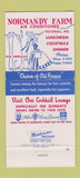 Matchbook Cover - Normandy Farm Potomac MD 30 Strike