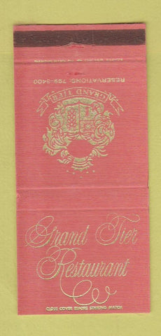 Matchbook Cover - Grand Tier Restaurant WEAR 30 Strike