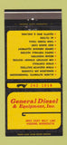 Matchbook Cover - General Diesel Hibbing MN 30 Strike