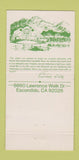Matchbook Cover - Lawrence Welk Village Inn Escondido CA 30 Strike