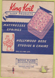 Matchbook Cover - US Bedding La Moure ND WORN mattresses 40 Strike