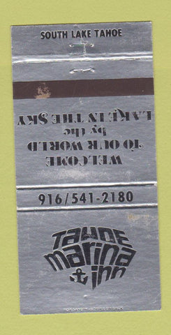 Matchbook Cover - Tahoe Marina Inn South Lake Taoe CA WEAR 30 Strike