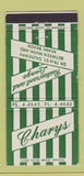 Matchbook Cover - Charys Restaurant Miami Beach FL WEAR 30 Strike