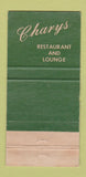 Matchbook Cover - Charys Restaurant Miami Beach FL WEAR 30 Strike