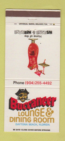 Matchbook Cover - Buccaneer Lounge Dining Room Daytona Beach FL 30 Strike