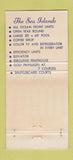Matchbook Cover - Sea Islands Myrtle Beach SC 30 Strike