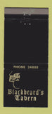 Matchbook Cover - Blackbeard's Tavern Nassau Bahamas pirate 30 Strike