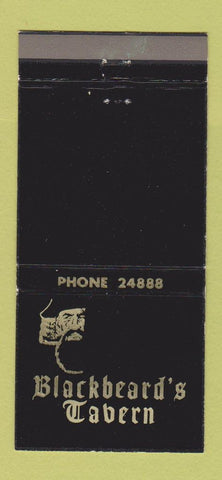 Matchbook Cover - Blackbeard's Tavern Nassau Bahamas pirate 30 Strike