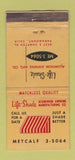 Matchbook Cover - Life Shade Awning Paramount CA WEAR 21 Strike Feature
