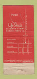 Matchbook Cover - Life Shade Awning Paramount CA WEAR 21 Strike Feature