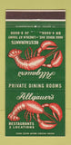 Matchbook Cover - Allgauer's Restaurant  Lincolnwood IL 30 Strike