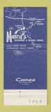 Matchbook Cover - Marcel's Cuyahoga Falls OH 30 Strike