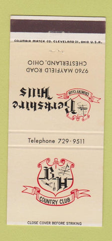 Matchbook Cover - Berkshire Hills Country Club Chesterland OH 30 Strike