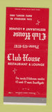 Matchbook Cover - Club House Restaurant Maple Heights OH 30 Strike