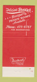 Matchbook Cover - Club House Restaurant Maple Heights OH 30 Strike