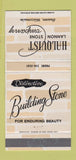 Matchbook Cover - Halquist Building Stone Sussex WI 30 Strike