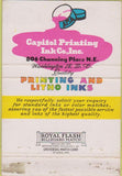 Matchbook Cover - Capico Printing Washington DC  40 Strike