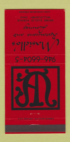 Matchbook Cover - Masiello's Restaurant Willoughby OH 30 Strike