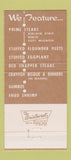 Matchbook Cover - Don's Seafood Steak Lafayette Baton Rouge LA 30 Strike