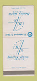 Matchbook Cover - Dallas Aero Service airplane interiors SAMPLE 30 Strike