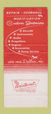 Matchbook Cover - Dallas Aero Service airplane interiors SAMPLE 30 Strike