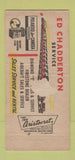 Matchbook Cover - Ed Chadderton Hertz Rental Cars Sharon PA New Castle 30 Strike