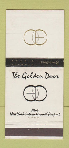 Matchbook Cover - Golden Door New York International Airport 30 Strike