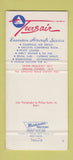 Matchbook Cover - Opa Locka Airport Miami FL Tursair Aircraft Sales 30 Strike