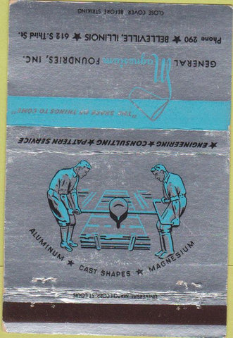 Matchbook Cover - Magnesium Foundries Belleville IL 40 Strike