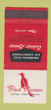 Matchbook Cover - Red Raven Motel Restaurant Harmar PA 30 Strike