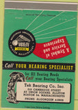 Matchbook Cover - Tek Bearing Co Boston MA 40 Strike